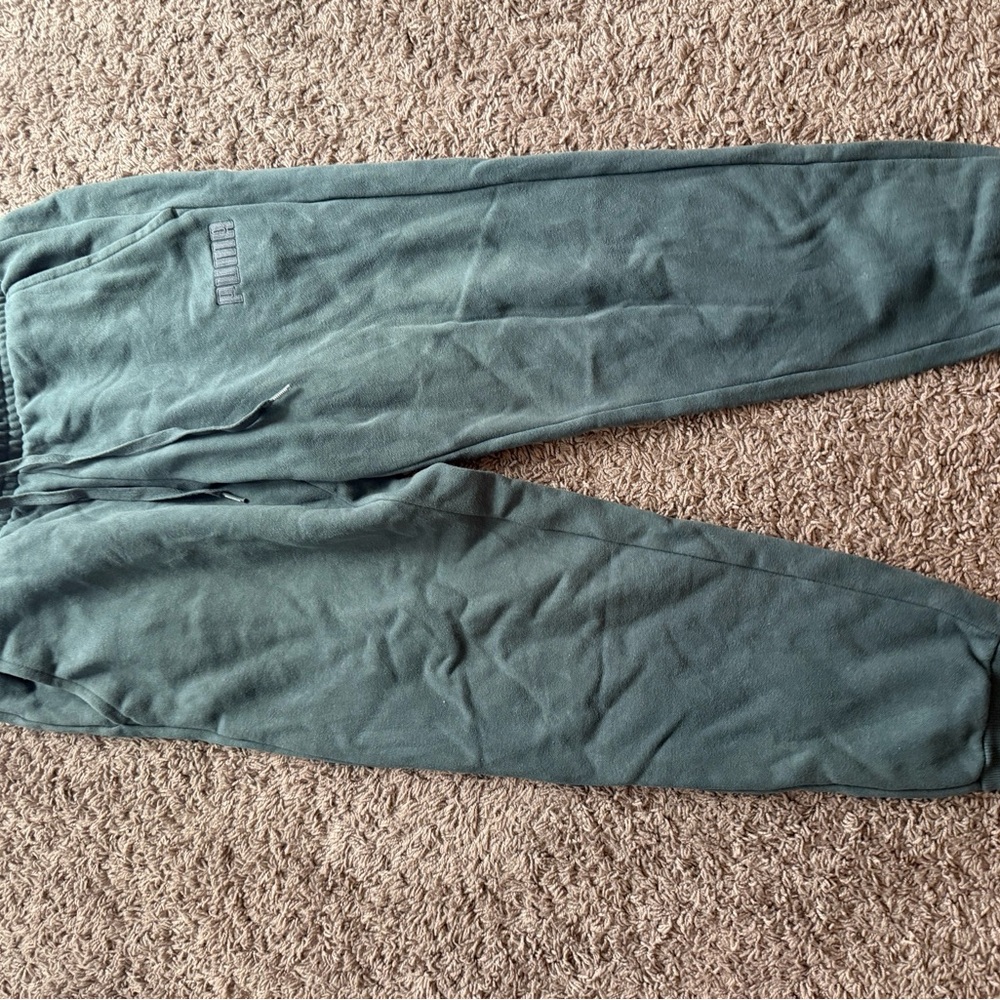 Puma Green/Blue Joggers Relaxed Fit Sweatpants